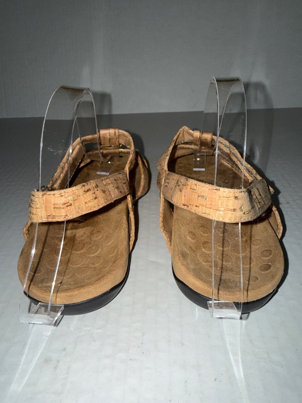 Vionic Amber Slingback Adjustable Straps Sandals In Gold Cork - Picture 10 of 13